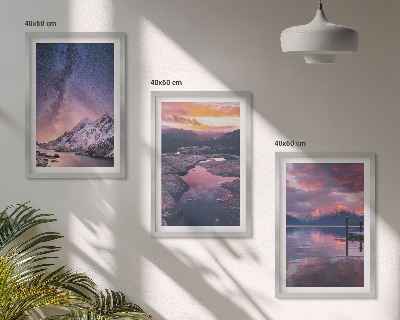 Billedvæg inspiration Bjerge, vand, smukke landskaber