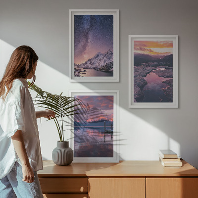 Billedvæg inspiration Bjerge, vand, smukke landskaber