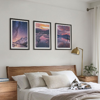 Billedvæg inspiration Bjerge, vand, smukke landskaber
