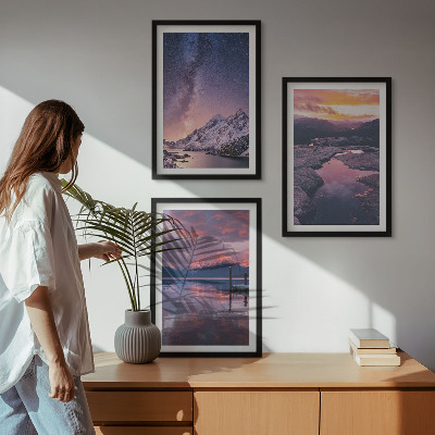 Billedvæg inspiration Bjerge, vand, smukke landskaber