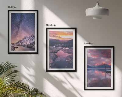 Billedvæg inspiration Bjerge, vand, smukke landskaber