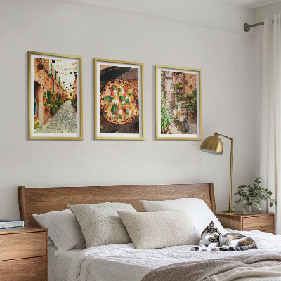 Billedvæg inspiration Charmerende gader med pizza