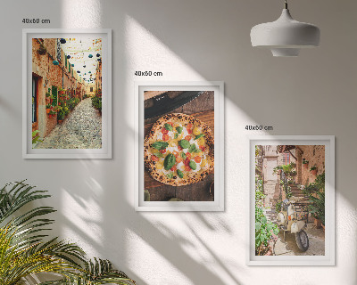 Billedvæg inspiration Charmerende gader med pizza
