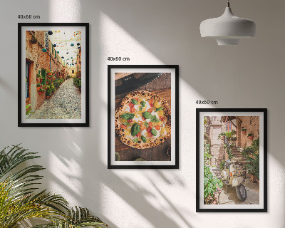 Billedvæg inspiration Charmerende gader med pizza