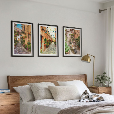 Billedvæg inspiration Gader, blomster, italiensk atmosfære