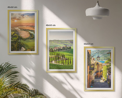 Billedvæg inspiration Italienske landskaber flodgade