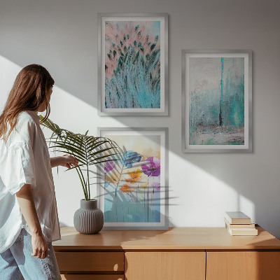 Billedvæg inspiration Pastelblomster baggrundsmønstre
