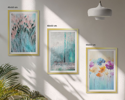 Billedvæg inspiration Pastelblomster baggrundsmønstre