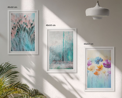 Billedvæg inspiration Pastelblomster baggrundsmønstre