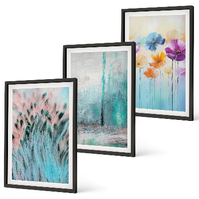 Billedvæg inspiration Pastelblomster baggrundsmønstre