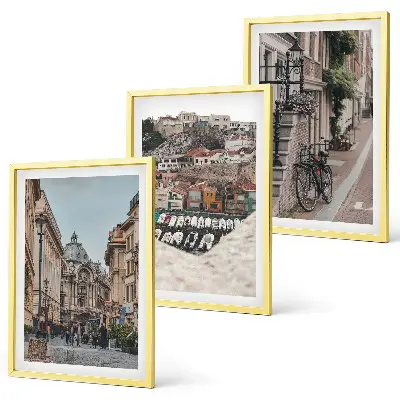 Billedvæg med motiv af de charmerende gader i byens havn inspiration