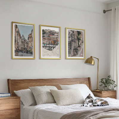 Billedvæg inspiration De charmerende gader i byens havn