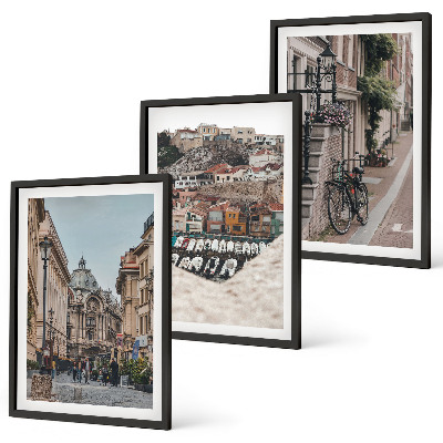 Billedvæg inspiration De charmerende gader i byens havn