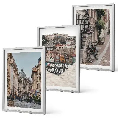 Billedvæg med motiv af de charmerende gader i byens havn inspiration