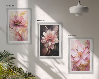 Billedsæt til soveværelset Blomsterkompositioner af roser og hvide