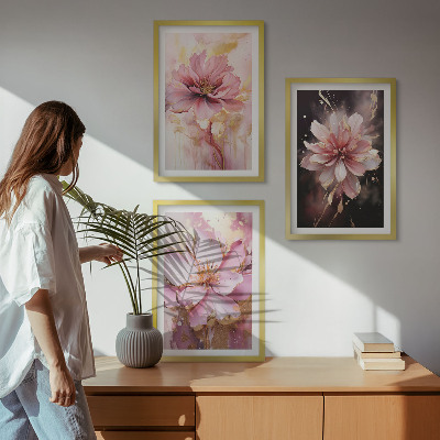 Billedsæt til soveværelset Blomsterkompositioner af roser og hvide