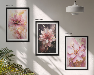 Billedsæt til soveværelset Blomsterkompositioner af roser og hvide