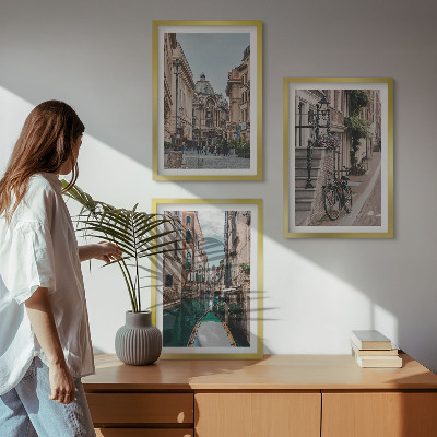 Billedvæg inspiration Venedigs vandgader