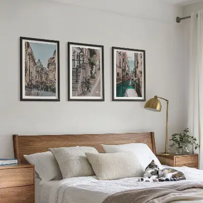 Billedvæg inspiration med Venedigs vandgader