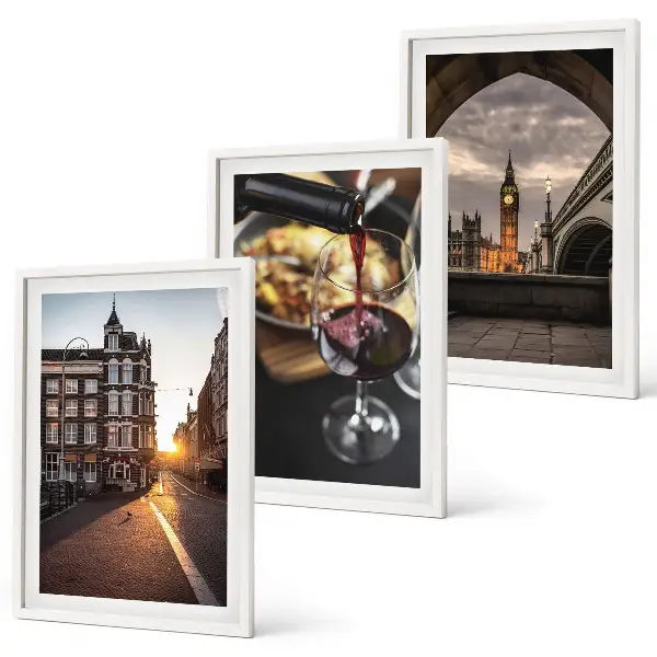 Billeder bymotiv London triptykon med ramme