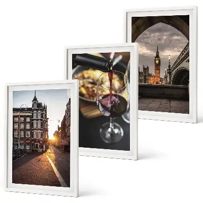 Billeder bymotiv London triptykon med ramme