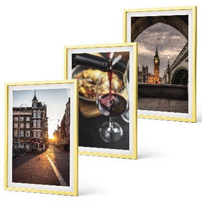 Triptykon billeder med ramme Billeder bymad London