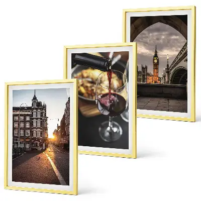 Billeder bymotiv London triptykon med ramme