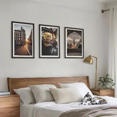 Billeder bymotiv London triptykon med ramme