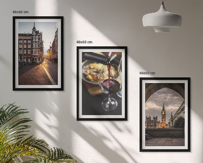 Triptykon billeder med ramme Billeder bymad London