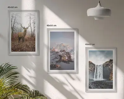 Billedvæg med vilde bjerglandskaber inspiration til din væg