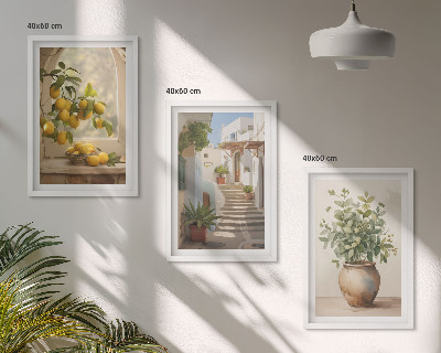 Billedvæg inspiration Citroner i en plantevase