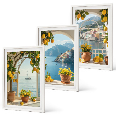 Billedvæg inspiration Havby citroner blomster