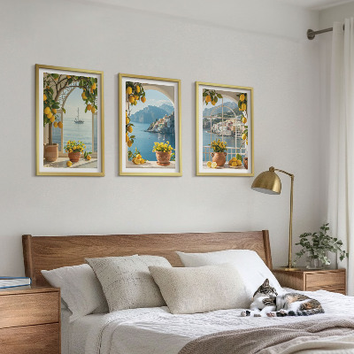 Billedvæg inspiration Havby citroner blomster
