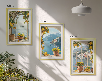 Billedvæg inspiration Havby citroner blomster