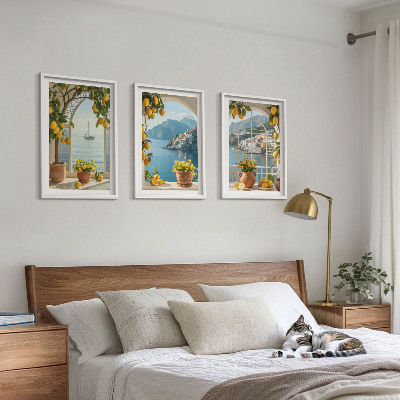 Billedvæg inspiration Havby citroner blomster