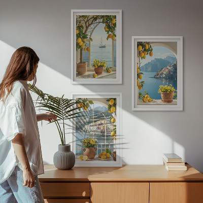 Billedvæg inspiration Havby citroner blomster