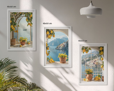 Billedvæg inspiration Havby citroner blomster