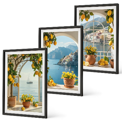Billedvæg inspiration Havby citroner blomster