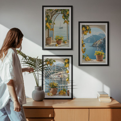 Billedvæg inspiration Havby citroner blomster