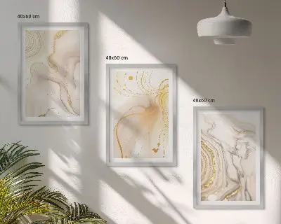 Billedvæg med subtile abstrakte mønstre til inspiration