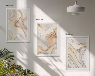 Billedvæg inspiration Lineære abstrakte motiver