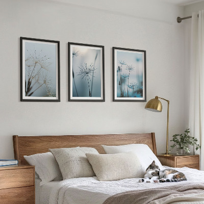 Billedvæg inspiration Mælkebøtter med vanddråber