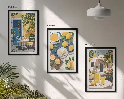 Terrasse Sol Lemonade billedvæg inspiration
