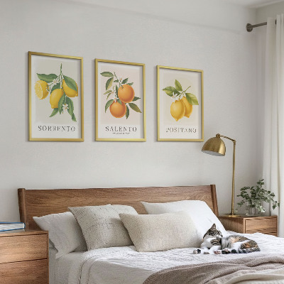 Billedsæt til soveværelset Amalfi citroner og appelsiner