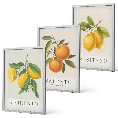 Billedsæt til soveværelset Amalfi citroner og appelsiner