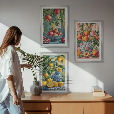 Frugtsammensætning af granatæbler billedvægs-inspiration