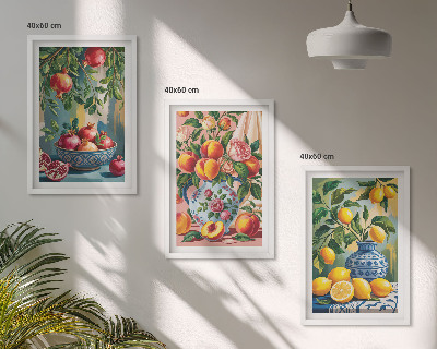 Billedvæg inspiration Frugtsammensætninger af granatæbler