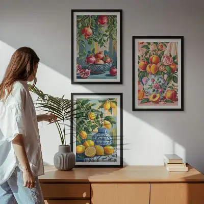 Frugtsammensætning af granatæbler billedvægs-inspiration