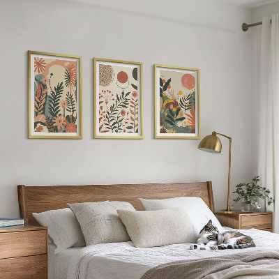 Billedvæg inspiration Vintage pastel plantemønstre