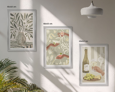 Billedvæg inspiration Rustikke cocktails med olivenblomster